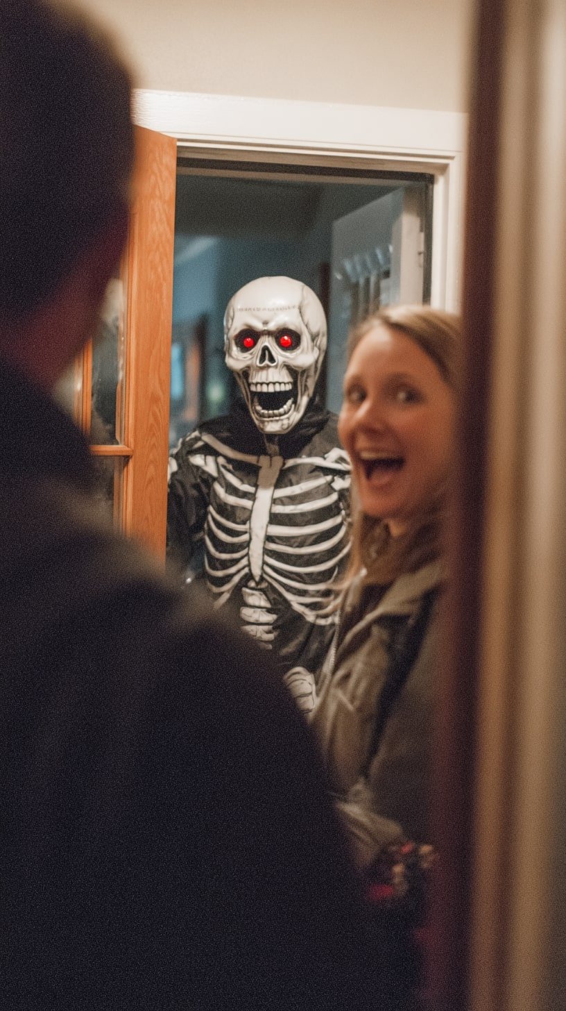 Greet Guests with a Skeleton in the Doorway
