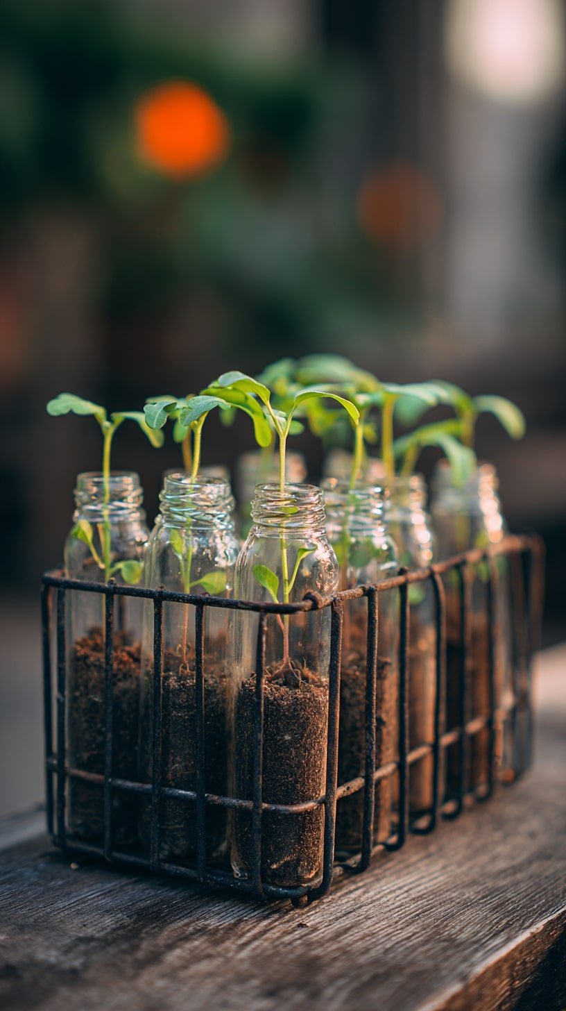 Start Seedlings in Bottles for Compact Growth