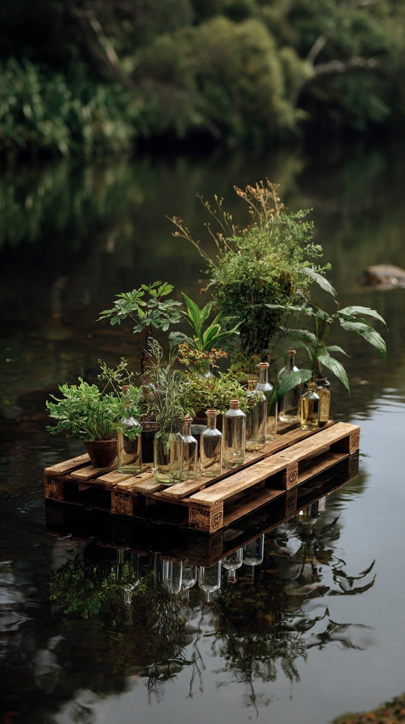 Floating Pallet for Wild-Edge Appeal