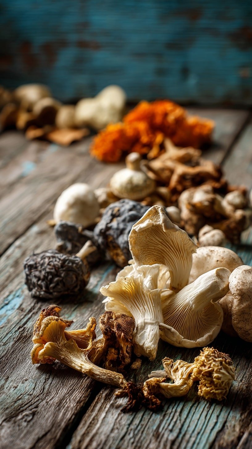 Spread Wild Mushrooms on Boards