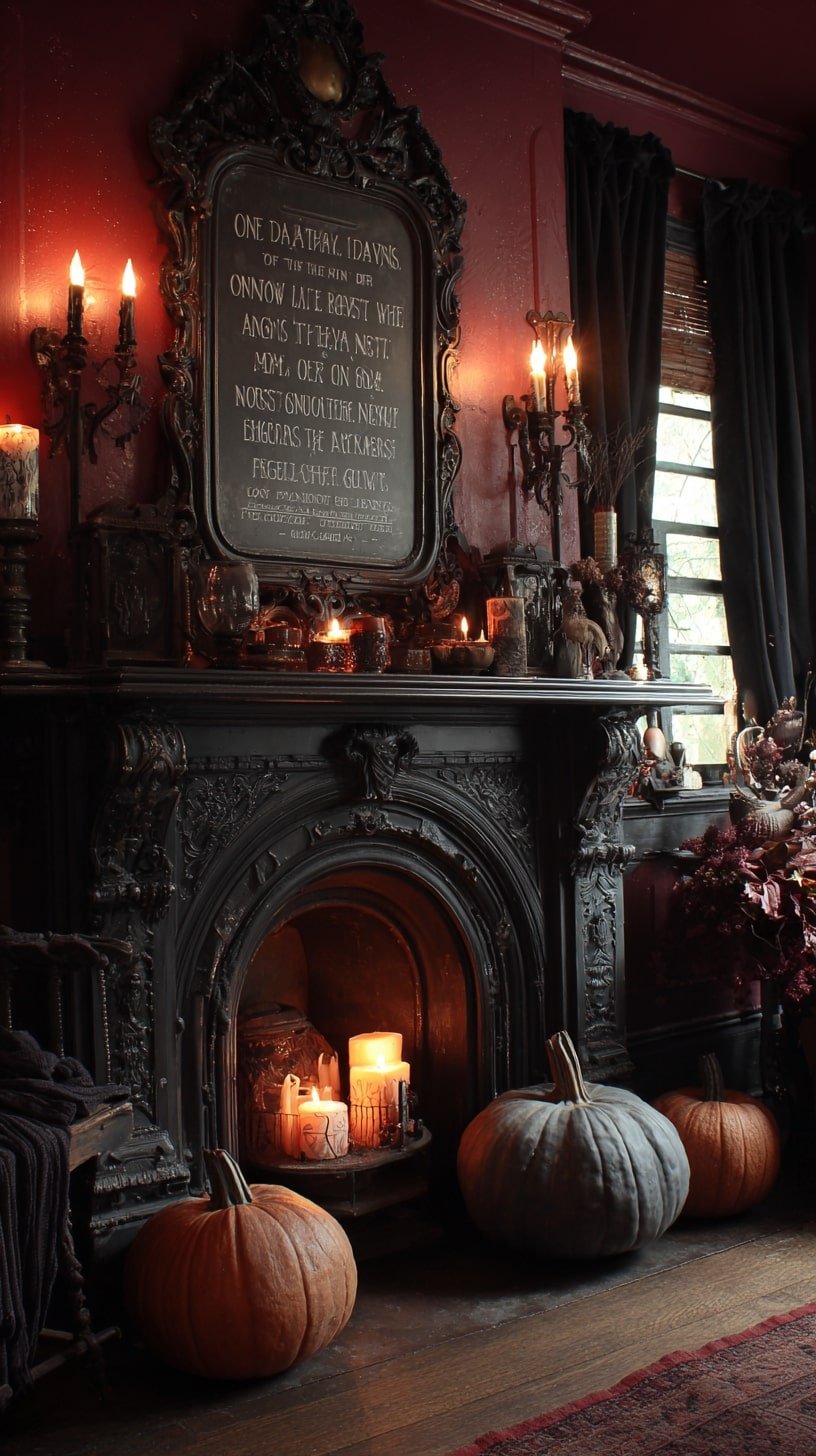 Dark Walls with Ornate Gothic