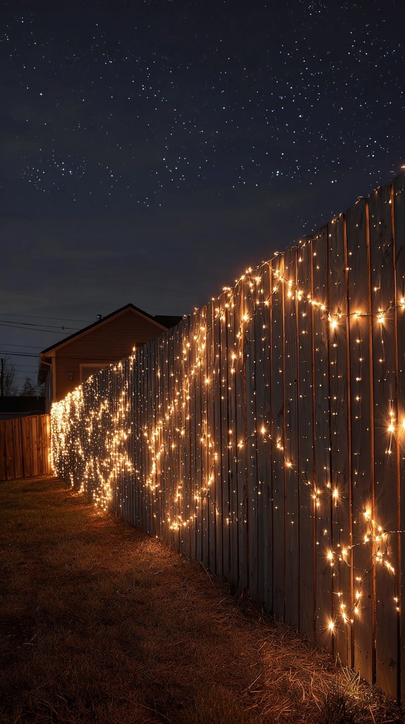 Drape String Lights for a Starlit Wall Glow