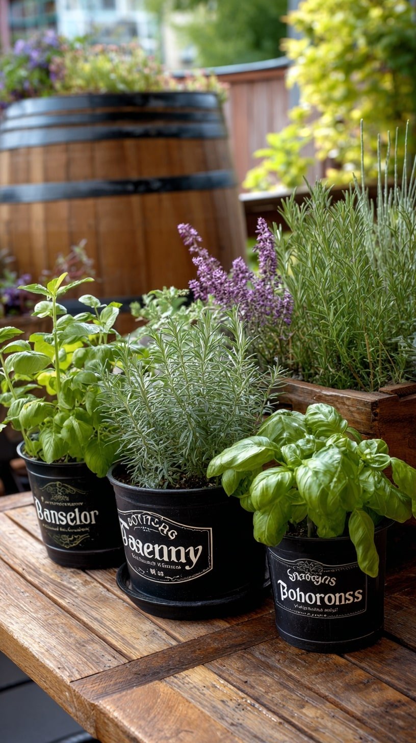 Grow Herbs in Apothecary-Inspired Planters