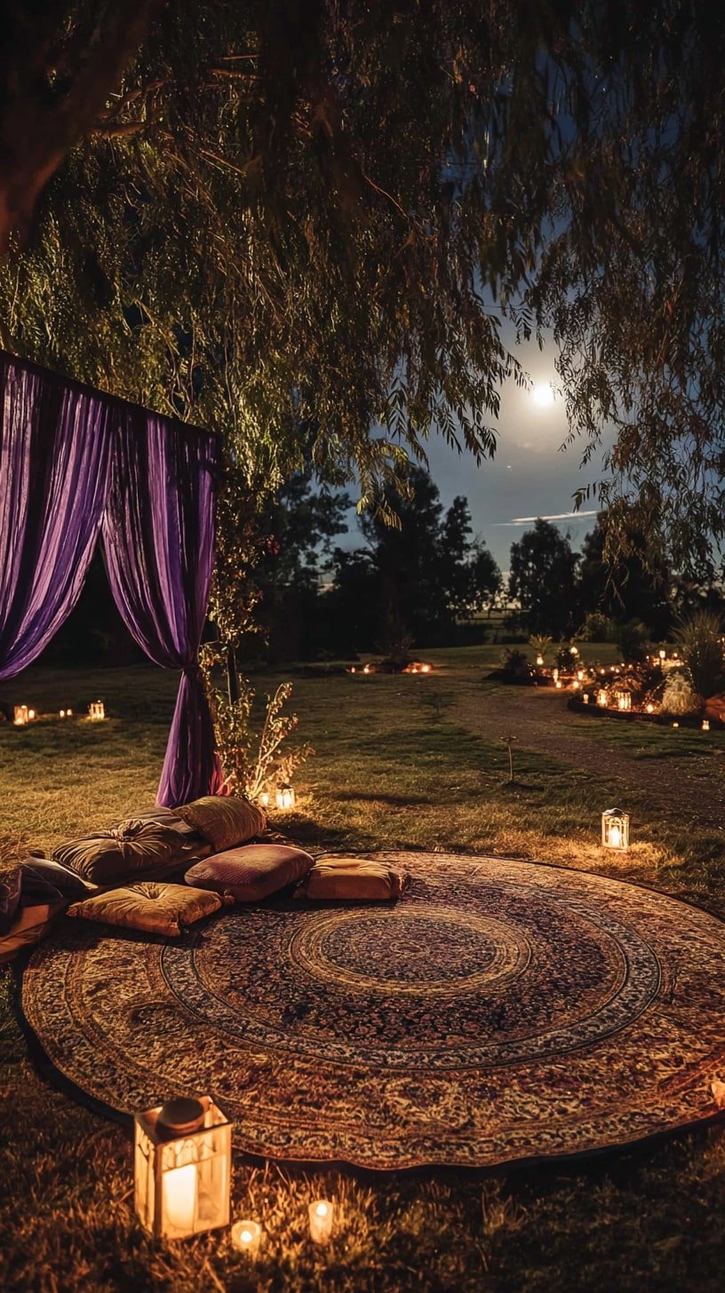 Velvet Curtains for a Lunar Lounge