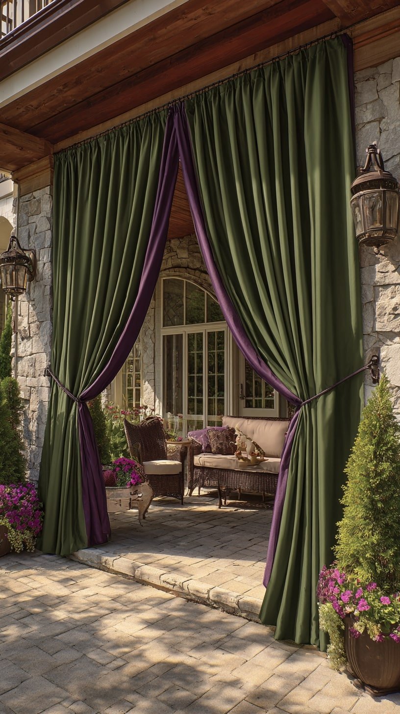 Frame a Lounge with Dual-Tone Drapes