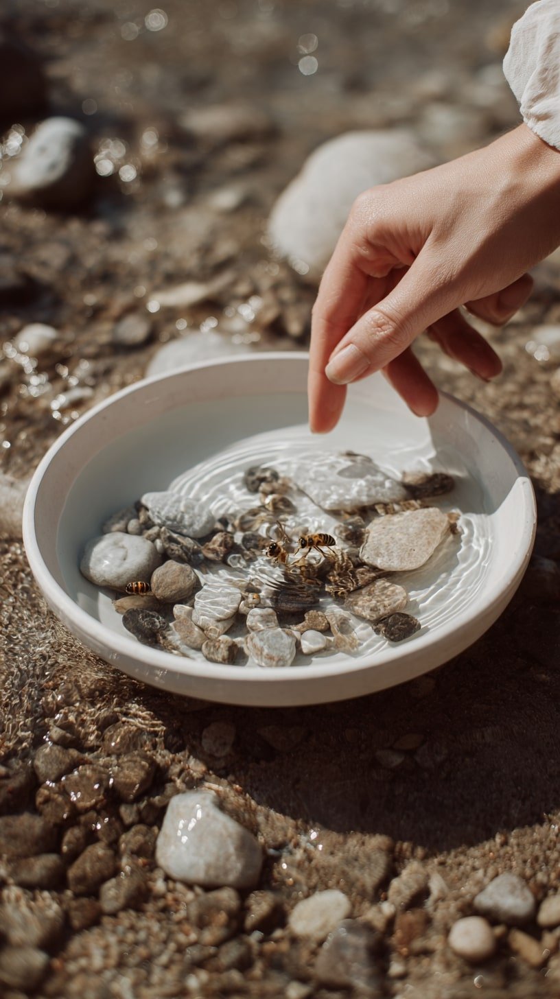 Shallow Water Dish for Visiting Pollinators