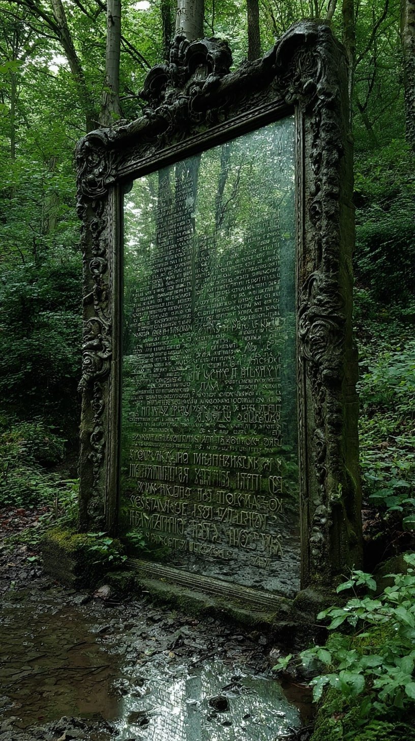 Prop Gothic Mirrors in Overgrown Clearings
