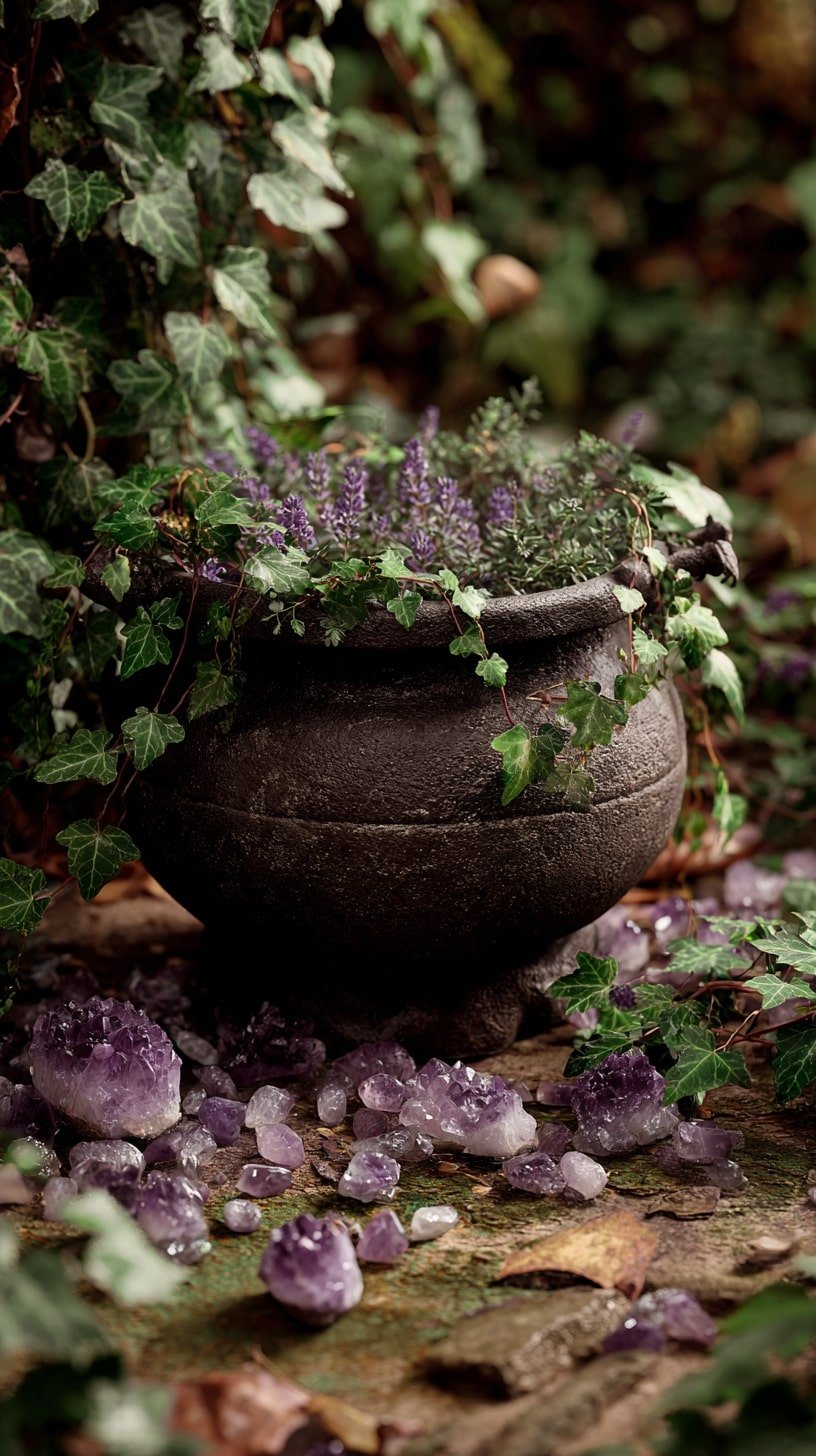 Repurpose Cauldrons Crystals and Herbs
