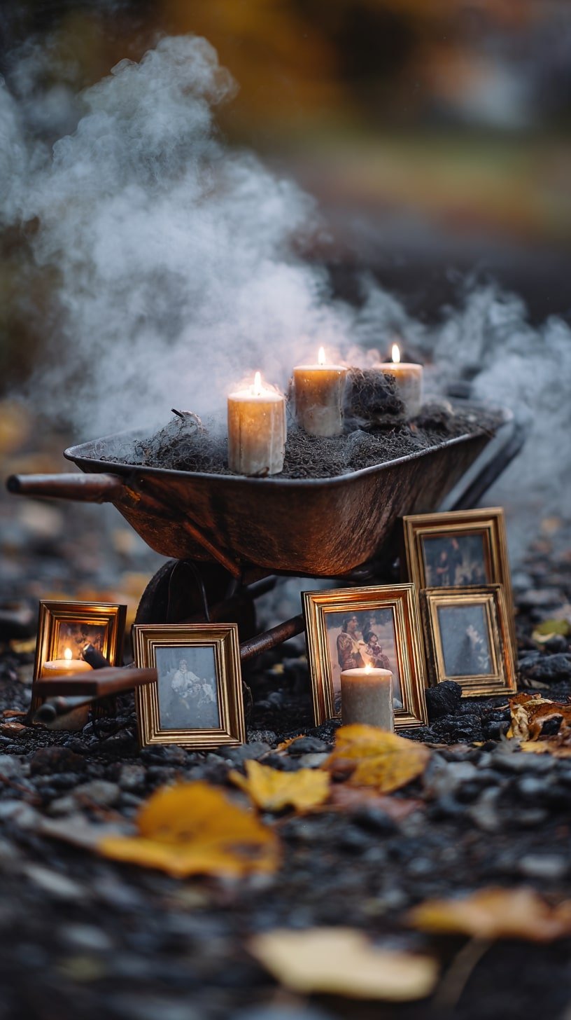 Wheelbarrows for Smoky Candle Altars
