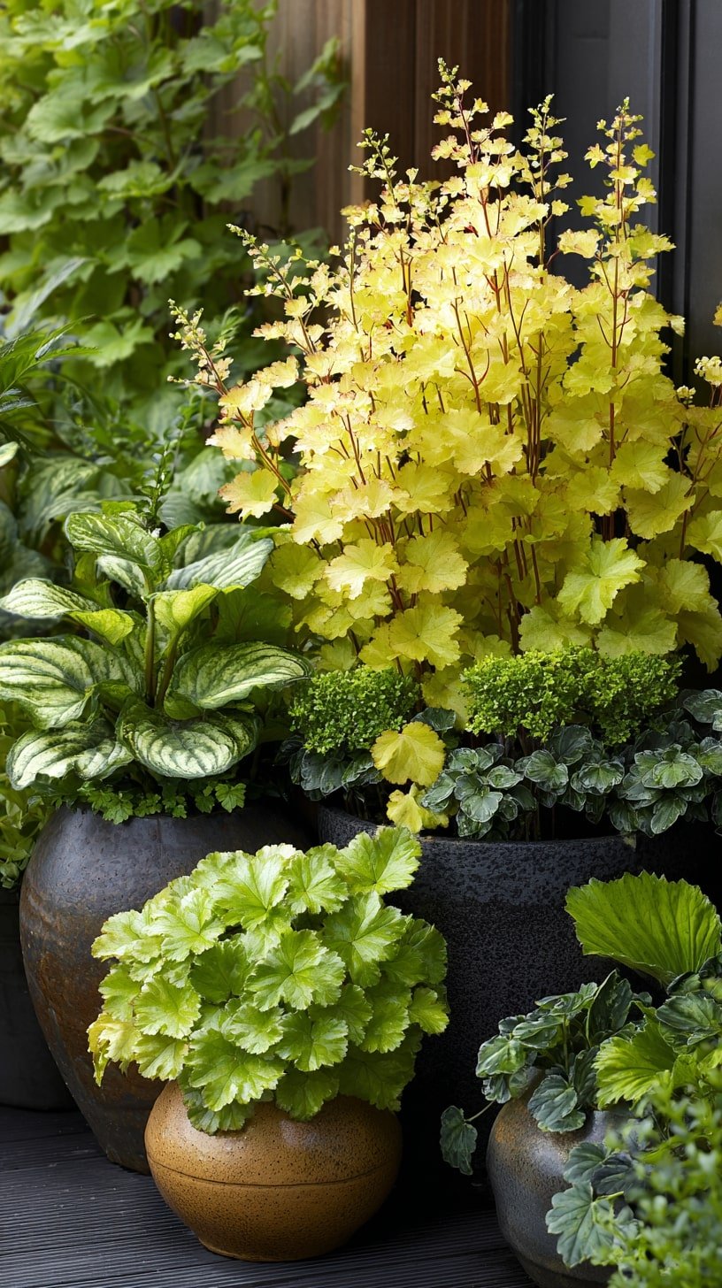 Lime-Toned Foliage Layers
