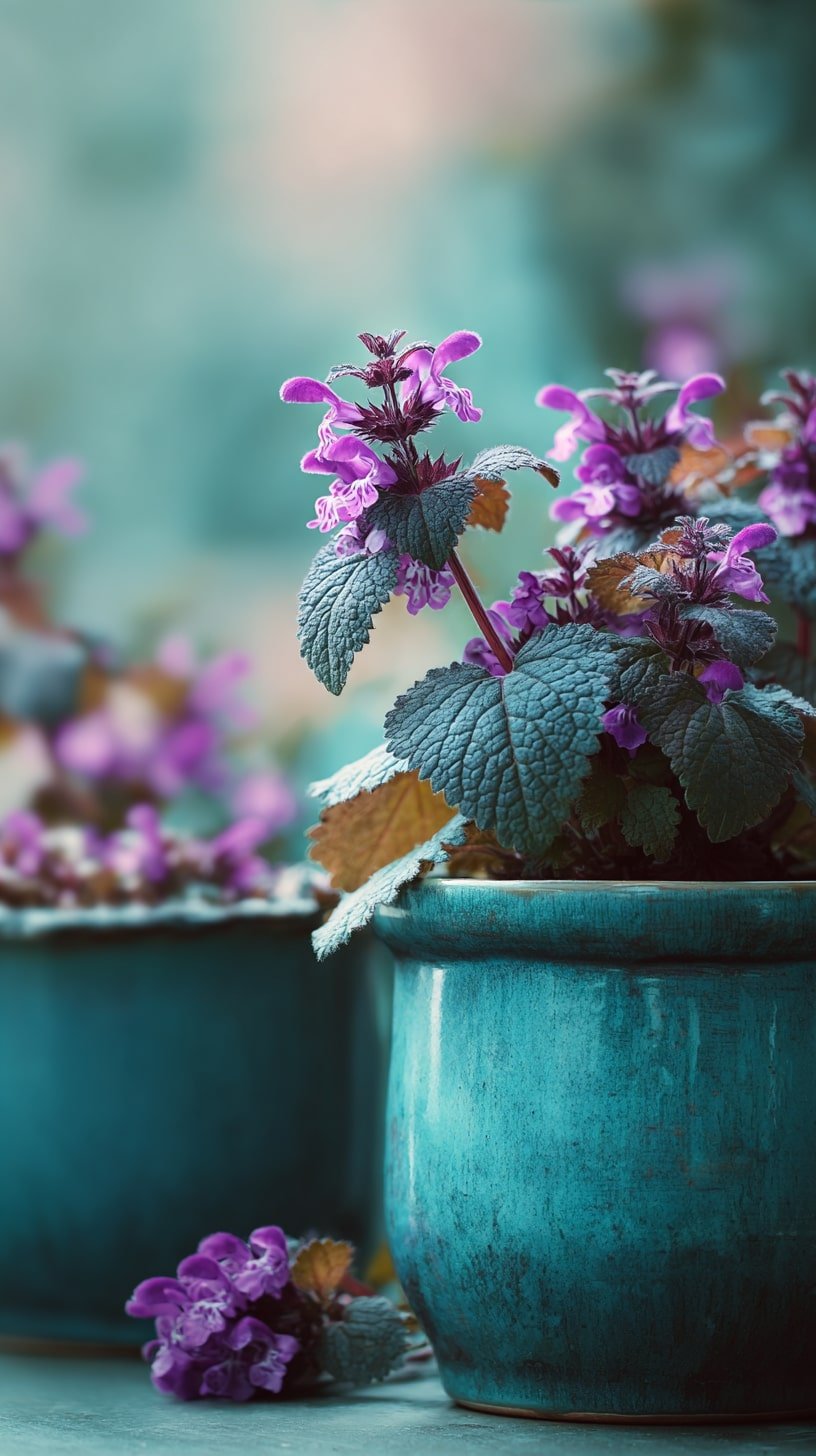 Jewel-Toned Foliage and Glazed Ceramics