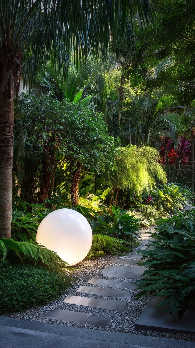 Globe Lights to Anchor Jungle-Style Borders