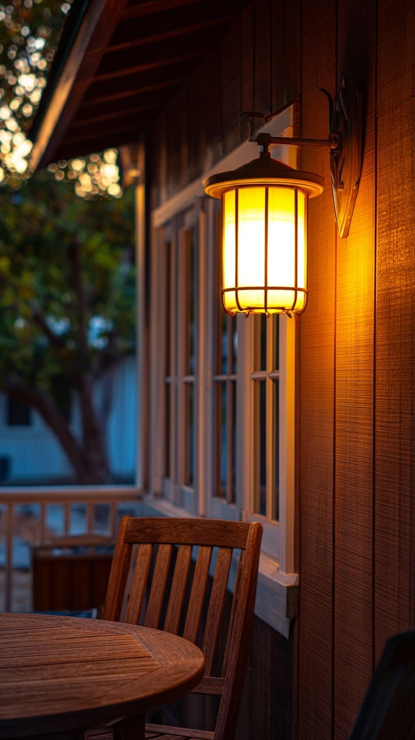 Mount a Caged Sconce for Porchside Warmth