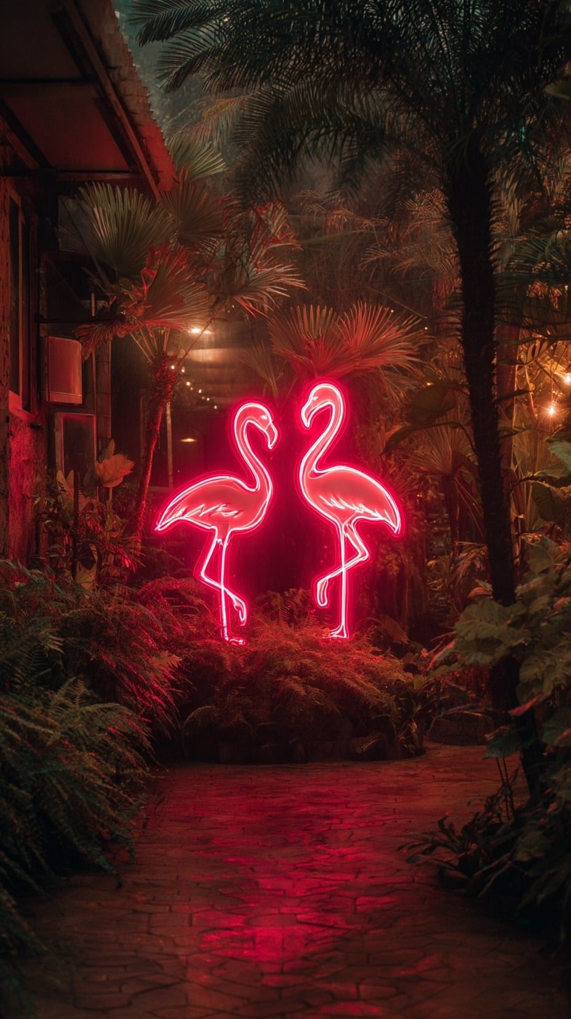 Neon Garden Art