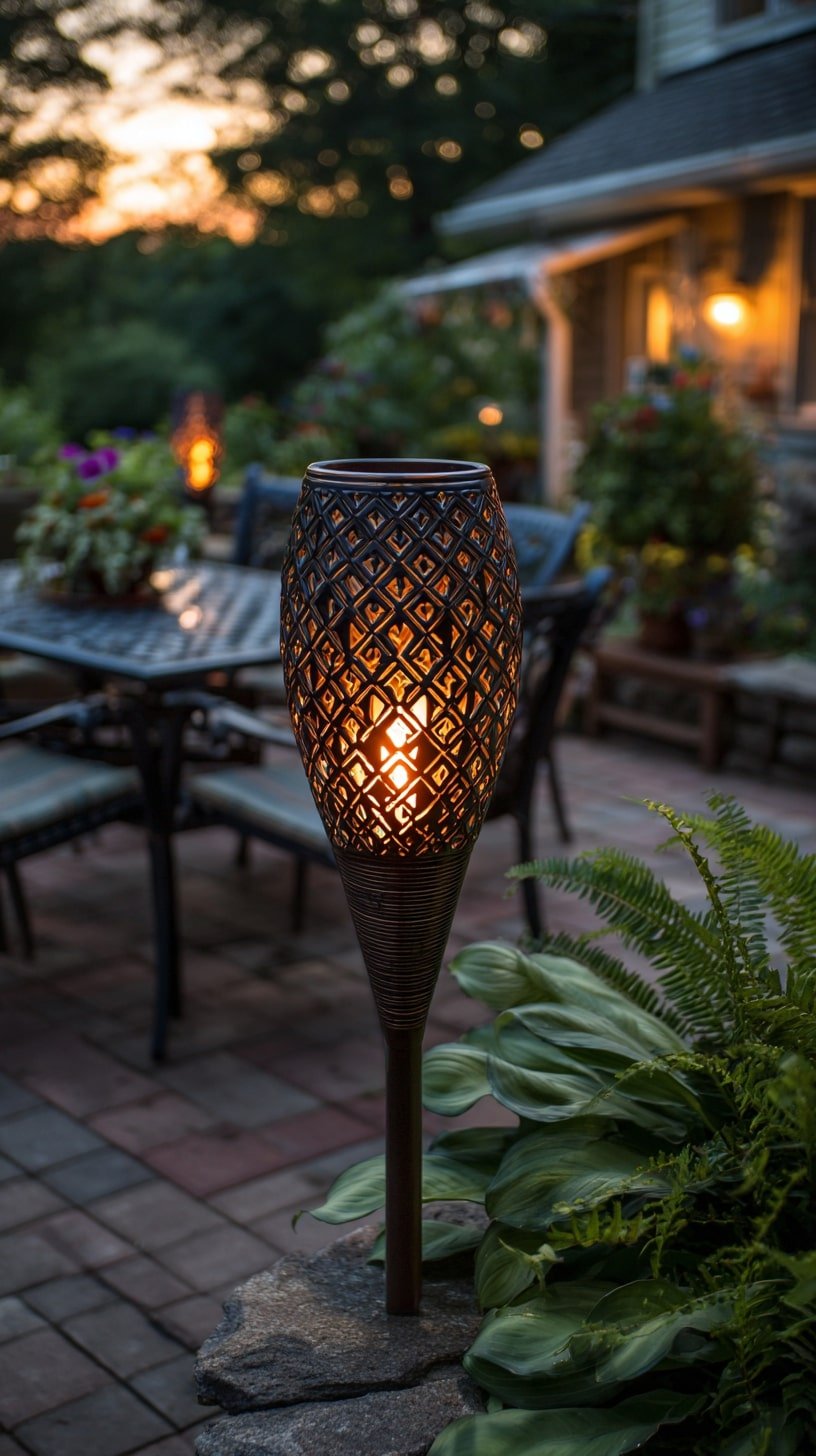 Stake Patterned Torches for Soft