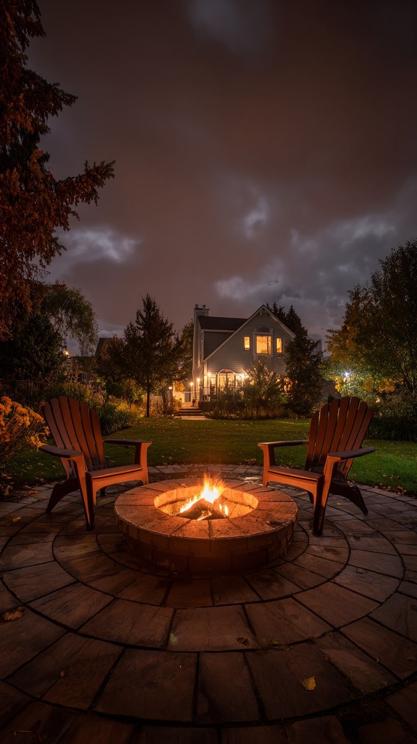 Fire Pit for Natural Warmth and Visual Balance