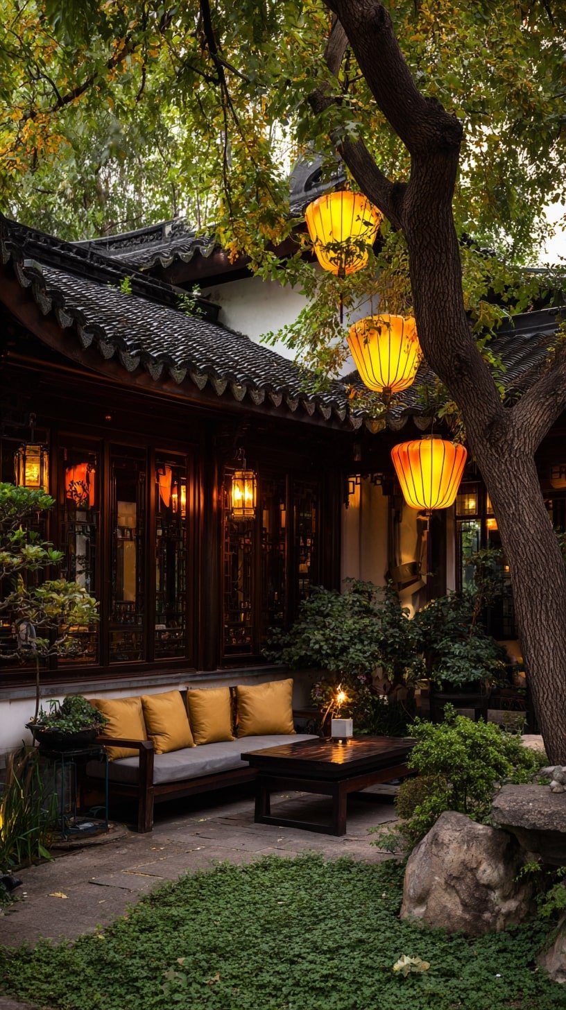Paper Lanterns for a Soft Architectural Accent