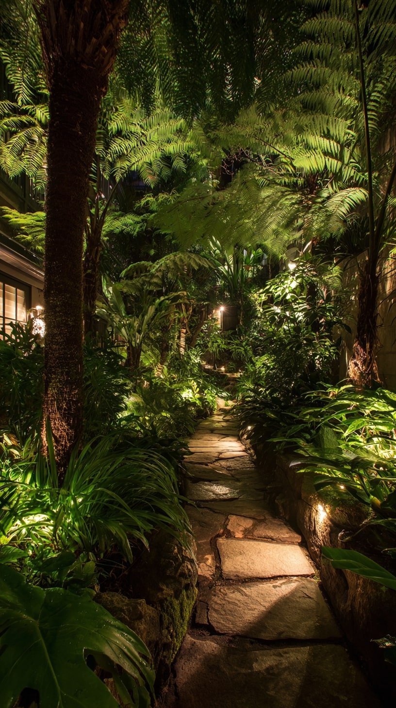 Uplights Beneath Tropical Canopies
