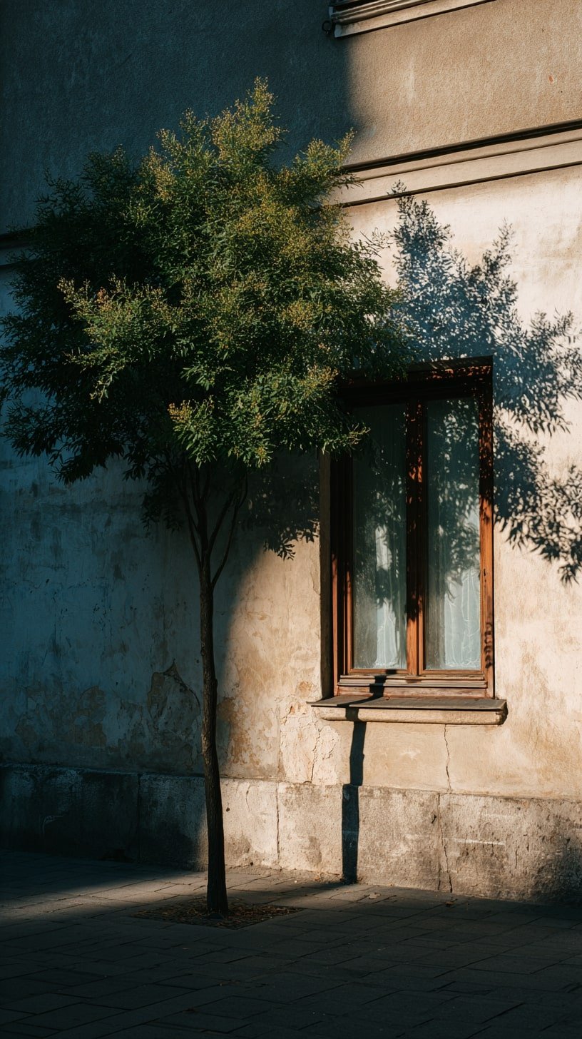 Street Tree for Architectural Contrast